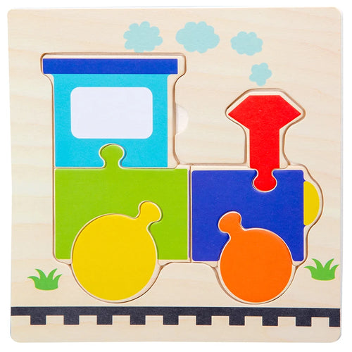 Baby Wooden 3D Puzzles Tangram Shapes Learning Educational Cartoon