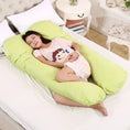 Load image into Gallery viewer, Bubble Kiss U-Shape Large Pregnancy Pillows Cotton Sleep Support
