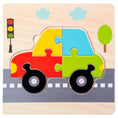 Load image into Gallery viewer, Baby Wooden 3D Puzzles Tangram Shapes Learning Educational Cartoon
