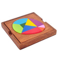 Load image into Gallery viewer, Wooden Tangram Brain Teaser Puzzle | Wooden Brain Games Puzzle -
