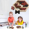 Load image into Gallery viewer, Wooden Tangram Brain Teaser Puzzle | Wooden Brain Games Puzzle -
