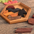 Load image into Gallery viewer, Wooden Tangram Brain Teaser Puzzle | Wooden Brain Games Puzzle -
