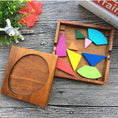 Load image into Gallery viewer, Wooden Tangram Brain Teaser Puzzle | Wooden Brain Games Puzzle -
