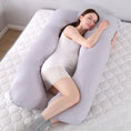 Load image into Gallery viewer, Bubble Kiss U-Shape Large Pregnancy Pillows Cotton Sleep Support
