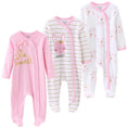 Load image into Gallery viewer, Unisex Baby Organic Cotton Snap Footed Sleep and Play Pajamas Long
