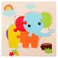 Load image into Gallery viewer, Baby Wooden 3D Puzzles Tangram Shapes Learning Educational Cartoon
