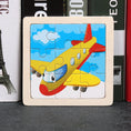 Load image into Gallery viewer, Hot Sale 11X11CM Kids Wooden Puzzle Baby Cartoon Animal Traffic
