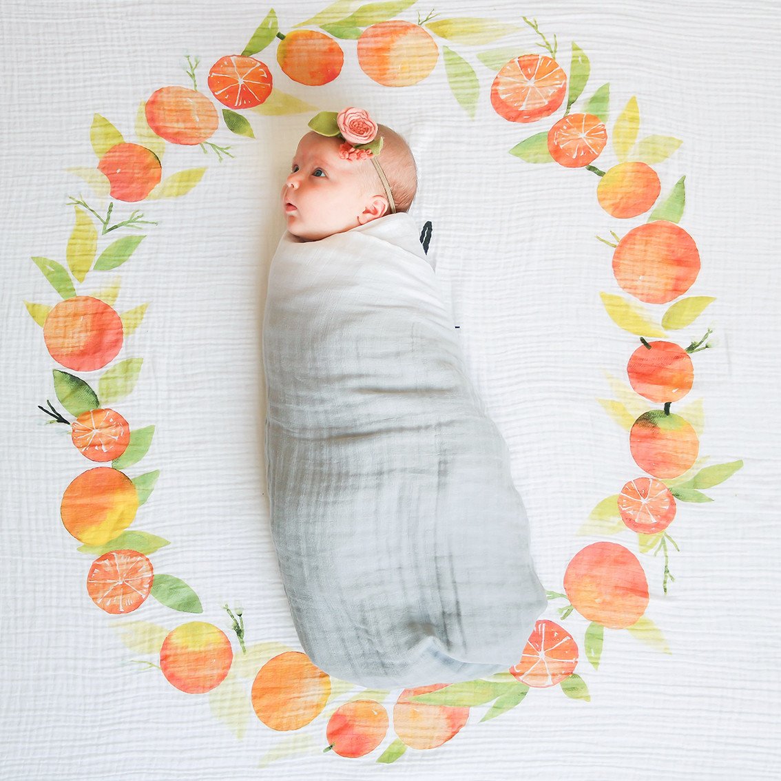 Grey Stone - Organic Swaddle Blanket