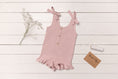 Load image into Gallery viewer, Linen Romper with Ruffles for Kids
