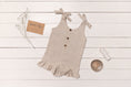 Load image into Gallery viewer, Linen Romper with Ruffles for Kids
