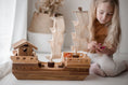 Load image into Gallery viewer, QToys Australia Wooden Pirate Ship
