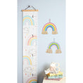 Load image into Gallery viewer, Rainbow 🌈 Kids Growth Chart | 65" Long Hanging Canvas Height Chart |
