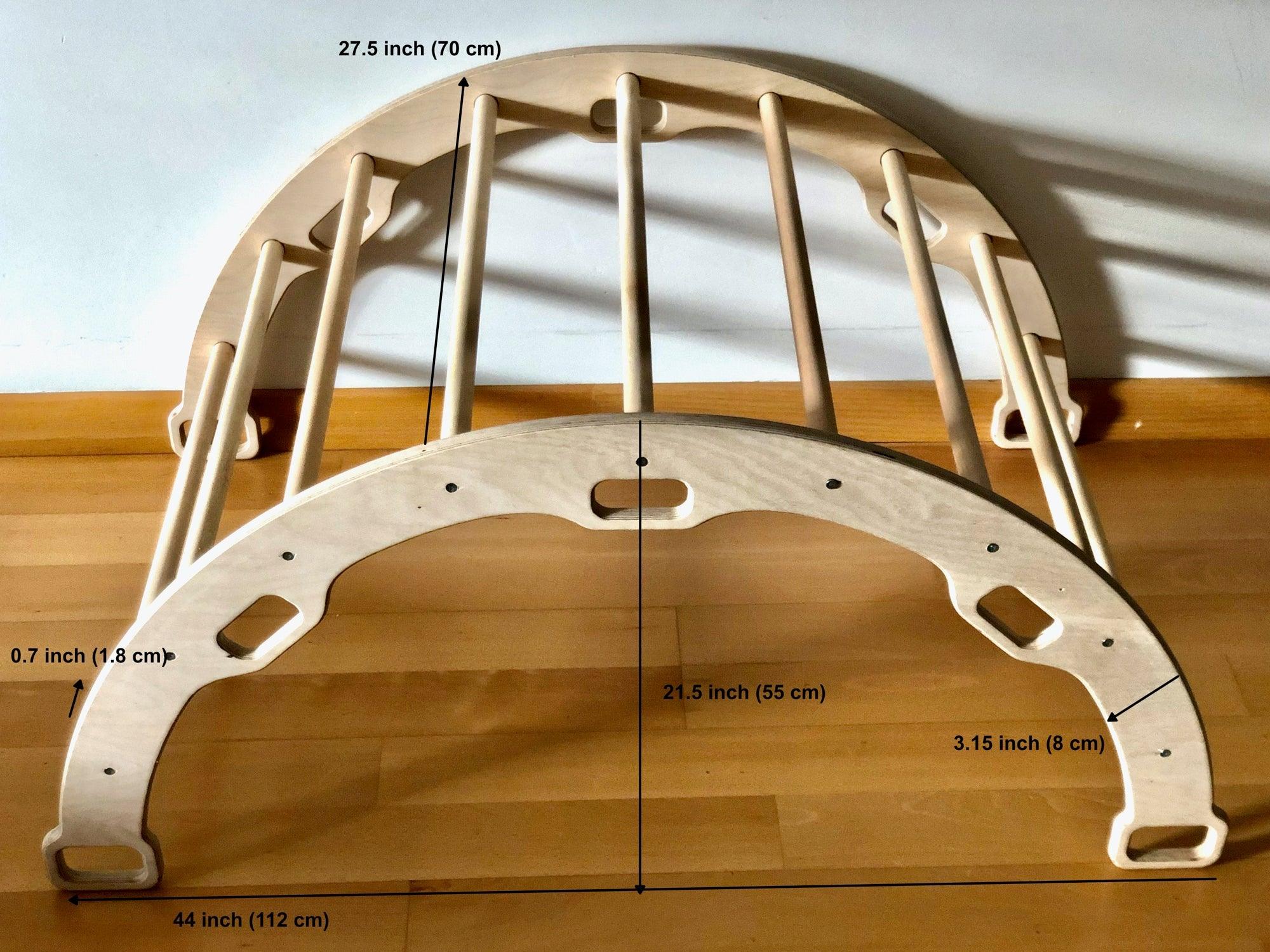 Climbing Arch/Rocker with 2 Ramps | Best Montessori Toys for