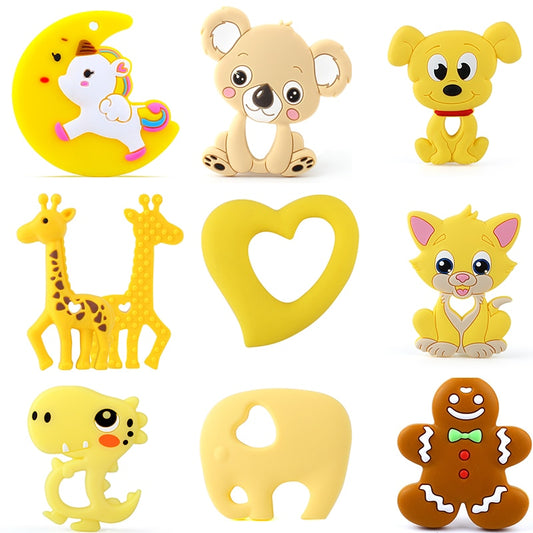 Keep&grow 1pcs Baby Animal Silicone Teethers Dog Dinosaur Koala Baby