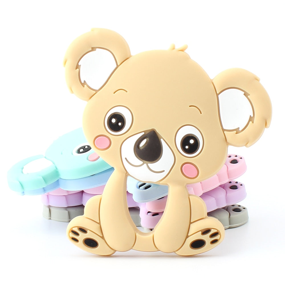 Keep&grow 1pcs Baby Animal Silicone Teethers Dog Dinosaur Koala Baby