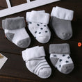 Load image into Gallery viewer, 5/6pair/lot Unisex Non-skid Baby Shoe Socks 0-12months Cotton Baby Boy
