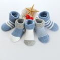 Load image into Gallery viewer, 5/6pair/lot Unisex Non-skid Baby Shoe Socks 0-12months Cotton Baby Boy
