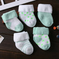 Load image into Gallery viewer, 5/6pair/lot Unisex Non-skid Baby Shoe Socks 0-12months Cotton Baby Boy
