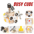 Load image into Gallery viewer, Kids Busy Cube Wooden Busy Block Montessori Educational Toys Hands on
