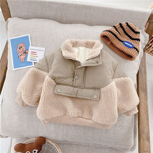 Kids Infant Girls Boys Coat Winter Warm Jacket Casual Thick Coat For