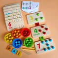 Load image into Gallery viewer, Kids Montessori Wooden Toys Hands Brain Training Clip Beads Chopsticks
