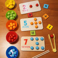 Load image into Gallery viewer, Kids Montessori Wooden Toys Hands Brain Training Clip Beads Chopsticks
