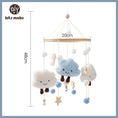 Load image into Gallery viewer, Let's Make Wooden Baby Rattles Soft Felt Cartoon Bear Cloudy Star Moon
