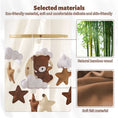 Load image into Gallery viewer, Let's Make Wooden Baby Rattles Soft Felt Cartoon Bear Cloudy Star Moon
