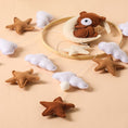 Load image into Gallery viewer, Let's Make Wooden Baby Rattles Soft Felt Cartoon Bear Cloudy Star Moon
