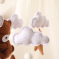 Load image into Gallery viewer, Let's Make Wooden Baby Rattles Soft Felt Cartoon Bear Cloudy Star Moon
