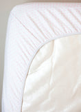 Load image into Gallery viewer, SheetWorld Fitted Cradle Sheet - 100% Cotton Jersey - Pink Pindot,
