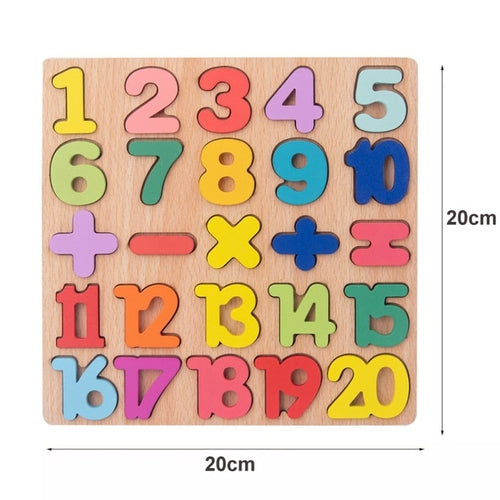 Montessori Baby Toys Kids 3D Wooden Puzzles Early Learning Baby Games