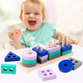 Load image into Gallery viewer, Montessori Baby Toys Kids 3D Wooden Puzzles Early Learning Baby Games
