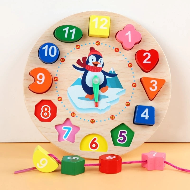 Montessori Baby Toys Kids 3D Wooden Puzzles Early Learning Baby Games