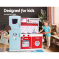 Load image into Gallery viewer, Keezi Kids Kitchen Set Pretend Play Wooden Toys Cooking Cookware
