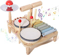 Load image into Gallery viewer, Wooden Xylophone Drum Set For Toddlers,Montessori Baby Musical
