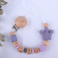 Load image into Gallery viewer, INS Personalized Name Baby Pacifier Clips Crown Teethers Dummy Nipple
