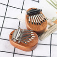 Load image into Gallery viewer, 1Pcs Wood Mini Thumb Piano Musical Toys 8 Tones Portable Beginner
