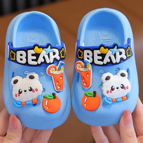 Summer Kids Sandals Hole Children's Shoes Slippers Soft Anti-Skid