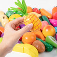 Load image into Gallery viewer, Simulation Kitchen Pretend Play Toy Magnetic Wooden Cutting Fruits
