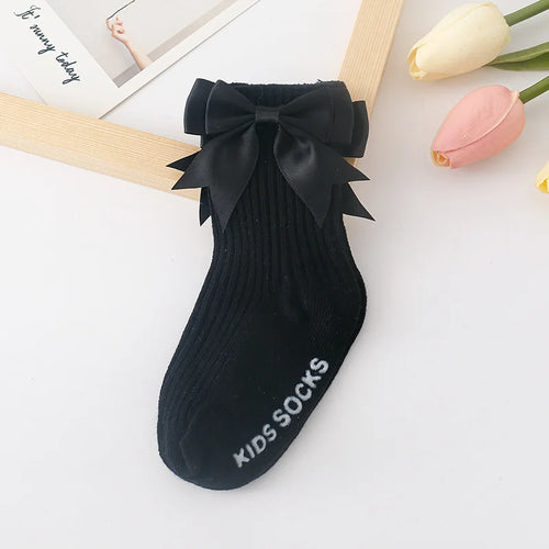 Toddler Socks Baby Accessories Girl Cute Bow Non-slip Floor Socks