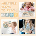 Load image into Gallery viewer, Montessori Toy Steering Wheel Wooden Busy Board Wooden Sensory Toys
