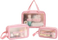 Load image into Gallery viewer, Clear Travel Bags for Toiletries, Portable PVC Waterproof Cosmetic
