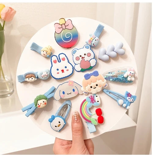 Children's Hair Accessories Girls Spring Side Clip Broken Hair Clips