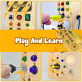 Load image into Gallery viewer, Montessori Busy Board Sensory Toys Wooden With LED Light Switch
