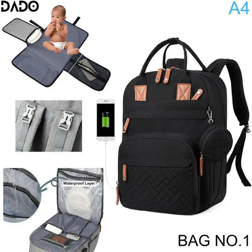 Diaper Bag Backpack Baby Essentials Travel Tote Multifunction