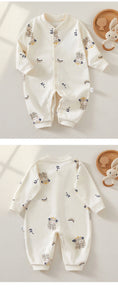 Load image into Gallery viewer, Rompers Pure Cotton Boneless Baby One-piece Full-print Long-sleeved
