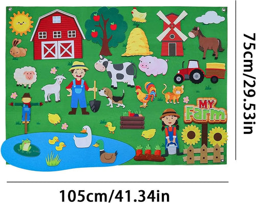 My Daily Calendar,Farm,Transportation Felt Story Board For