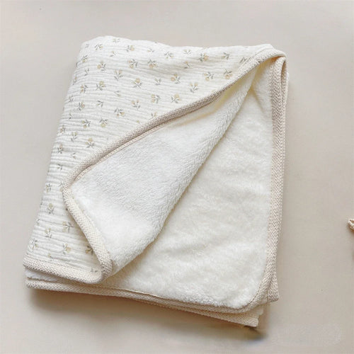 Fleece Winter Baby Blanket for Newborn Swaddle Bedding Velvet Muslin