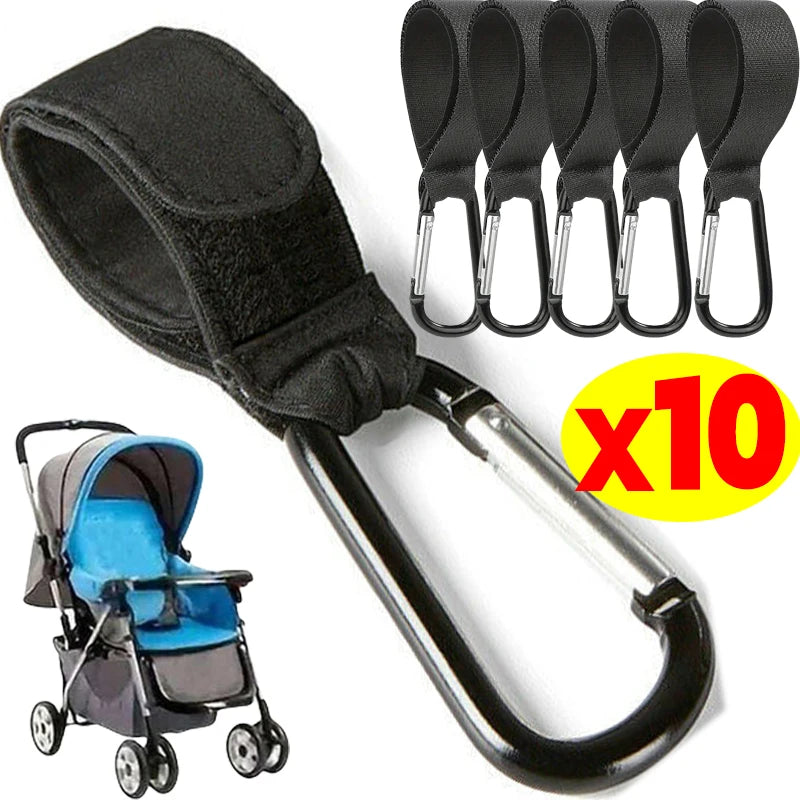 1-10Pcs Baby Stroller Hooks Clip Multifunctional Organizer Clasp Hook